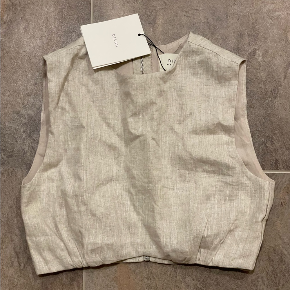 DISSH Linen Crop Top